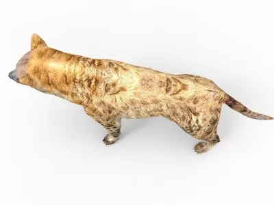 3D hyena rigged animated  game ready Low-poly 3D model