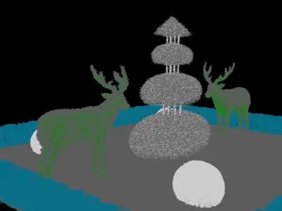 Plant decoration Low-poly 3D model