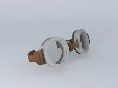 High poly - Goggles pair of Free 3D model