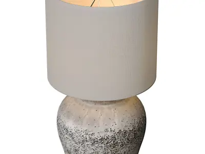 Rustic Table lamp Country Nightstand bedside European Provence  3D model