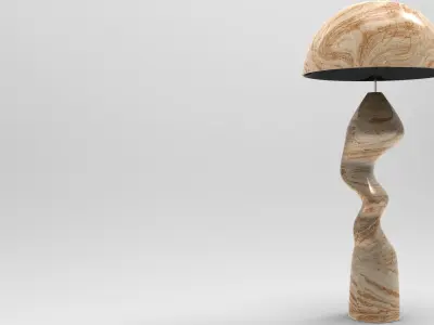 Uwer Floor Lamp Low-poly 3D model