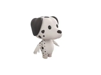 Character209 Dalmatian Dog 3D model