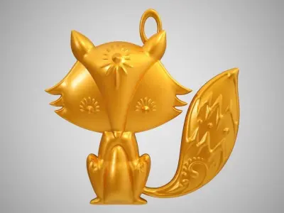 Fox Necklace 3D print model