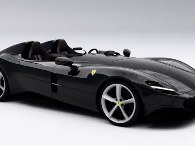 Ferrari Monza SP2 Low-poly 3D model