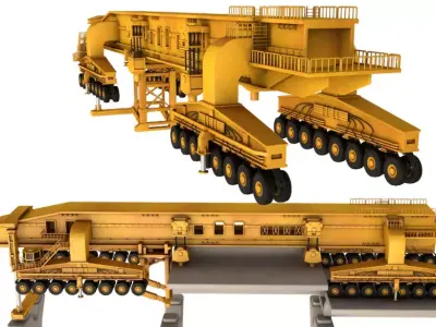 Bridge Girder Erection Machine 3D model