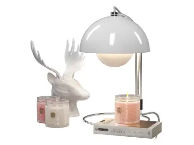 Relaxing decoration set 3D model