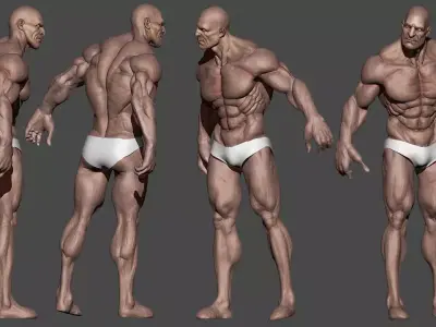 Human Male Character Low-poly 3D model
