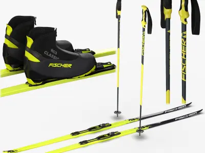 Running Ski 3D model
