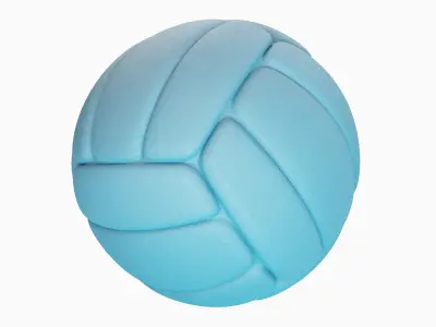 Simple Volleyball Ball 04 3D model