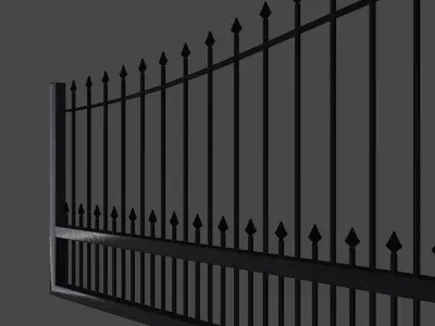 House Gate Free 3D model
