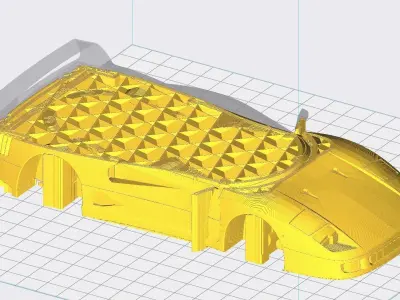 Ferrari F40 - Your Childhood Dream Car Ready for 3D Printing  3D print model