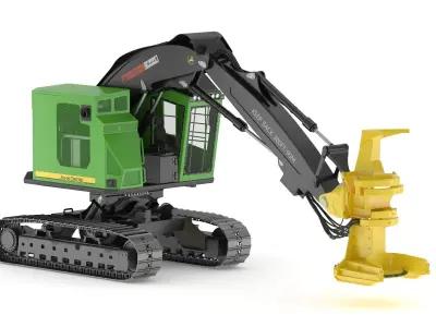 JohnDeere 859M Tracked Feller Buncher 3D model