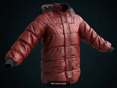 Winter jackets 3D Model Pack