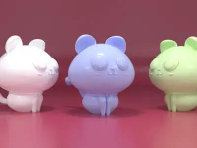 cute cat for 3dprint 3D print model