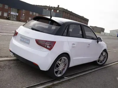 Audi A1 Sportback white 3D model