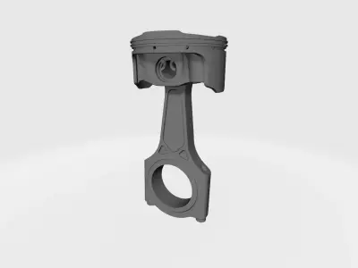 Piston and Connecting Rod Free 3D print model