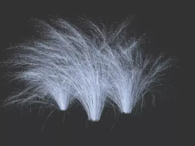 Grass three grasses Free 3D model