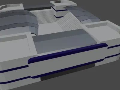 Football stadium 3D model get