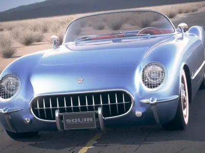 Chevrolet Corvette 1954  3D model