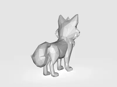 Wolf Low poly Low-poly 3D model