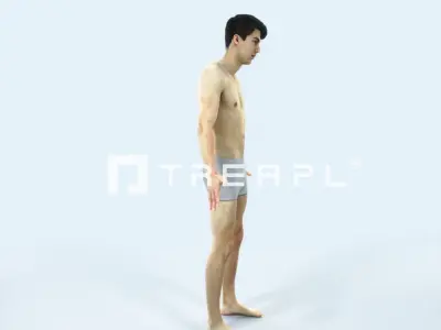 Prime H Beach Animated Rigged Sports Man Low-poly 3D model