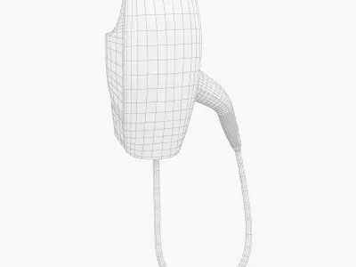 EV Wall Connector Tesla J1772 3D model