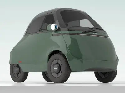 Microlino electric scooter car Khaki 3D model