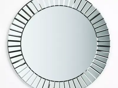 Wonderland Fortune Modern Frameless Beveled Wall Mirror Low-poly 3D model