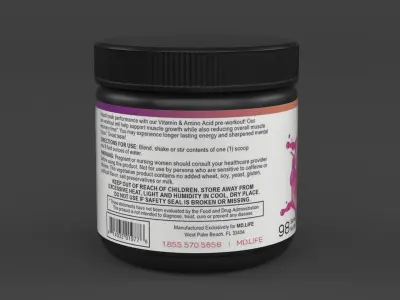Protein Powder 3D model 172
