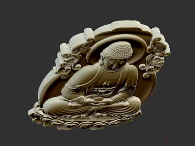 Buddha statue 3D print model get
