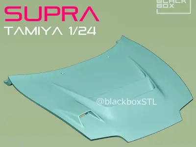 SUPRA VRS CUSTOM HOOD FOR TAMIYA 1-24 MODELKIT 3D print model