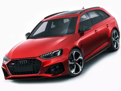 Audi RS4 Avant 2020 3D model