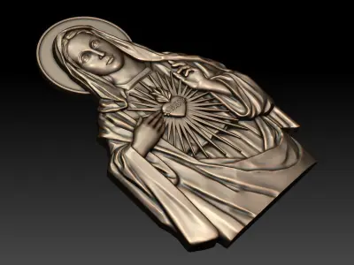 Immaculate Heart of Mary 3 3D print model