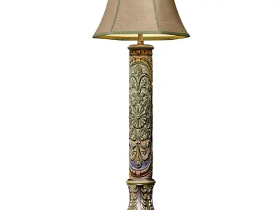 Floor lamp in oriental style Oriental Arabic Copper Torchere 3D model
