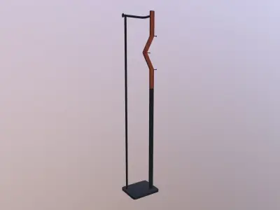 Coat Rail 3D model
