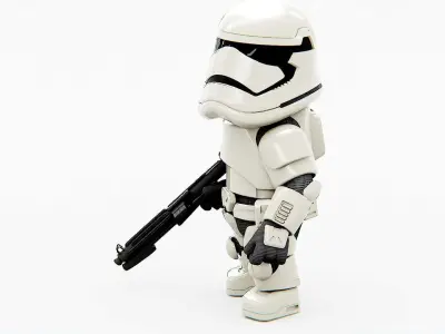 IMPERIAL TROOPER Rigged for Unreal Engine - Unity - MIXAMO  3D model