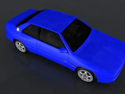 Maserati Ghibli Cup Low-poly 3D model