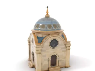 Ancient Chapel Stonework model pack Low-poly 3D model