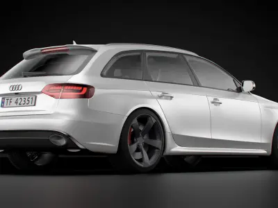 Audi RS4 2013 3D model