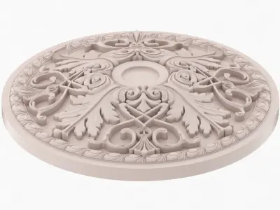 Classic Ceiling Medallion 38  3D model