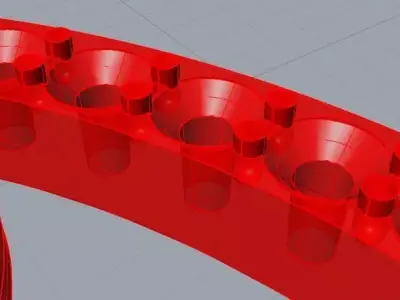 HEART SHAPED PENDANT WITH STONES - MODEL FOR PRODUCTION  3D print model