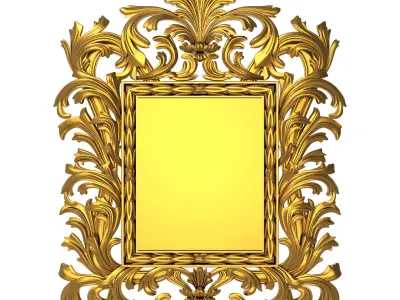 10 carved frames set 3D Model Collection