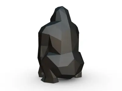 gorilla figure 3D print model