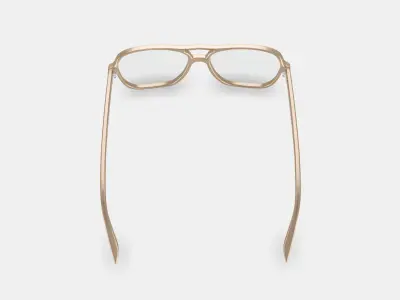 Carrick Eyeglasses in Camel 3D model