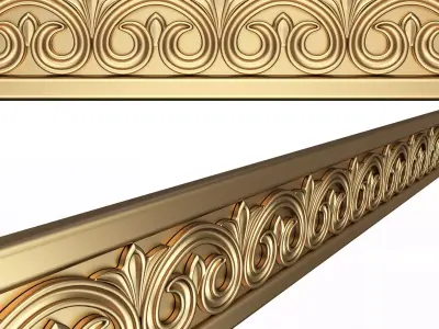 Ornament Element Molding 03 Low-poly 3D model