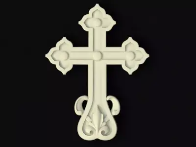 Central decor ornament for furniture 3D model 92