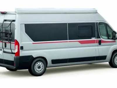 Fiat Ducato Pilote Motorhome camper Low-poly 3D model