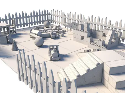 Childrens play area 2  3D model 3D model