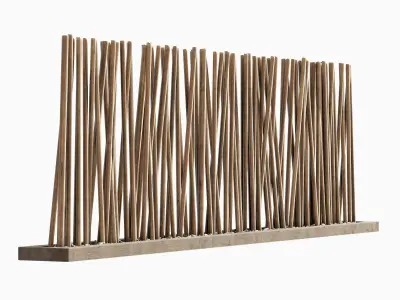 Partition branch small pebble n1 3D model