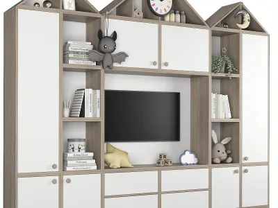 Kids Furniture Composition 73 3D model